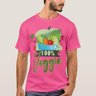 Camiseta vegetariano 100 Veggie vegan