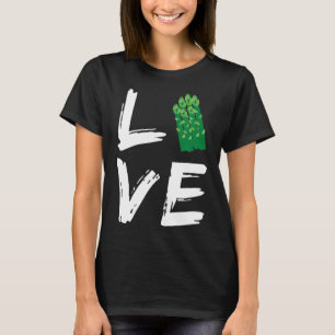 Camiseta Vegetariano Amor Asparagus Gardeneradores