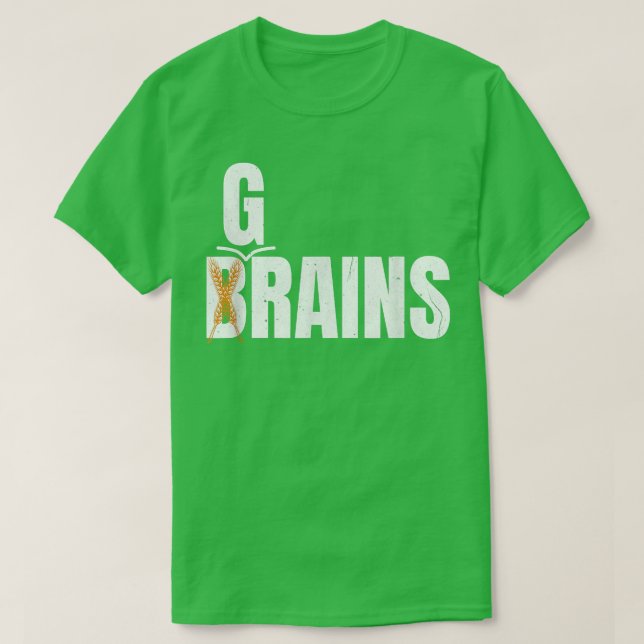 Camiseta Vegetariano Brain and Grain Veggies amamos el vege (Diseño del anverso)