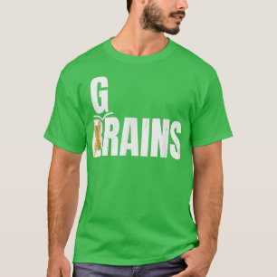 Camiseta Vegetariano Brain and Grain Veggies amamos el vege