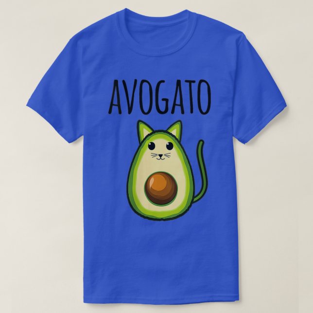 Camiseta Vegetariano con gato de aguacate divertido para mu (Diseño del anverso)