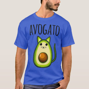 Camiseta Vegetariano con gato de aguacate divertido para mu
