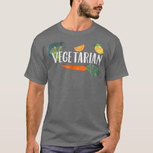 Camiseta Vegetariano con verduras