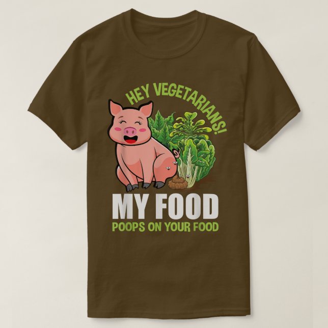 Camiseta Vegetariano Diciendo Veggie Planta Basado En Veget (Diseño del anverso)