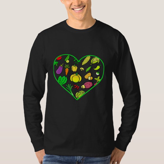 Camiseta Vegetariano Dieta Cardíaca Vegan No Basado En La P (Anverso)