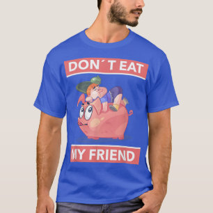 Camiseta Vegetariano divertido Vegetariano con amigo de cer
