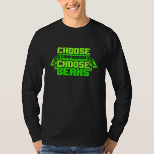 Camiseta Vegetariano Elegir compasión Elegir judías vegetal
