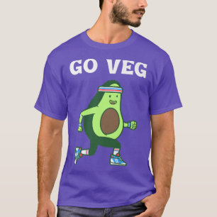 Camiseta Vegetariano Go Veg Aguacate