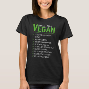 Camiseta Vegetariano Hola Soy Vegan 2