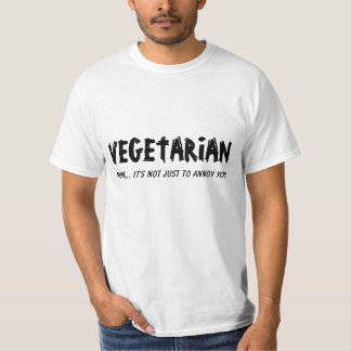 Camiseta Vegetariano. No apenas molestarle