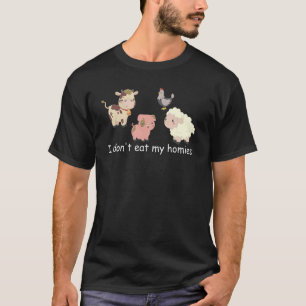 Camiseta Vegetariano No Comí Mis Hogares Divertido Vegan Am