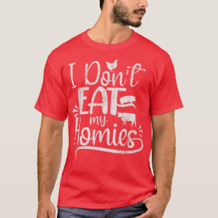 Camiseta Vegetariano No Comí Mis Hogares Gracioso Vegan
