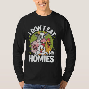Camiseta Vegetariano No Me Comí A Mis Hogares