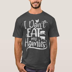 Camiseta Vegetariano No me como a mis casas Funny Vegan