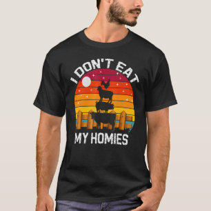 Camiseta Vegetariano No me como a mis hogares, divertida re