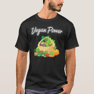 Camiseta Vegetariano - Poder Vegano - Verduras - Granjero -