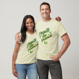 Camiseta vegetariano por todas partes