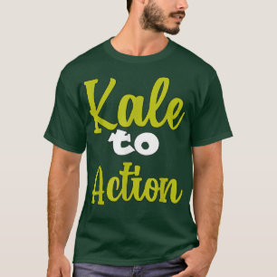 Camiseta Vegetariano Pun Kale A La Acción Funny Vegan H
