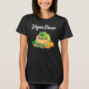 Camiseta Vegetariano - Vegan Power - Vegetales - Agricultor