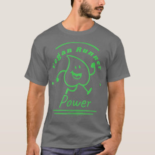 Camiseta Vegetariano vegetal Corredor Verdes Sonrisas Verde