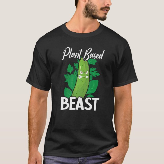 Camiseta Vegetariano vegetal de pepino (Anverso)