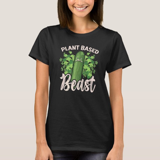 Camiseta Vegetariano vegetal de pepino (Anverso)
