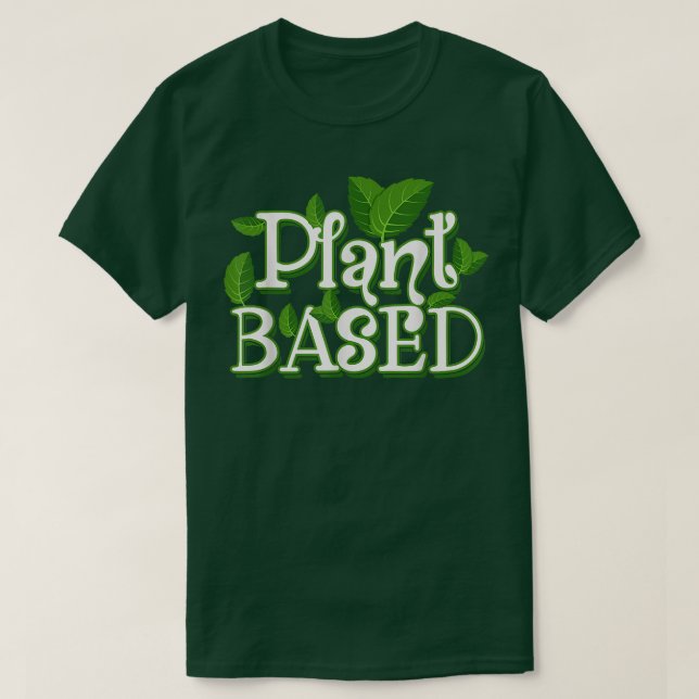 Camiseta Vegetariano vegetal y alimentación limpia (Diseño del anverso)