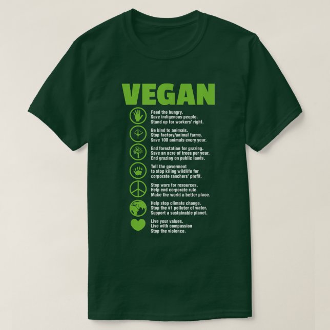 Camiseta Vegetariano Vegetariano con dieta (Diseño del anverso)