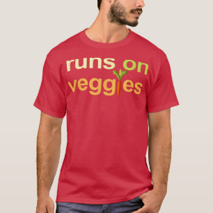 Camiseta Vegetariano Vegetariano Corre En Verduras