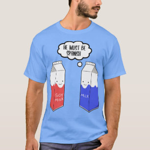 Camiseta Vegetariano Vegetariano La Leche De Soja Debe Ser