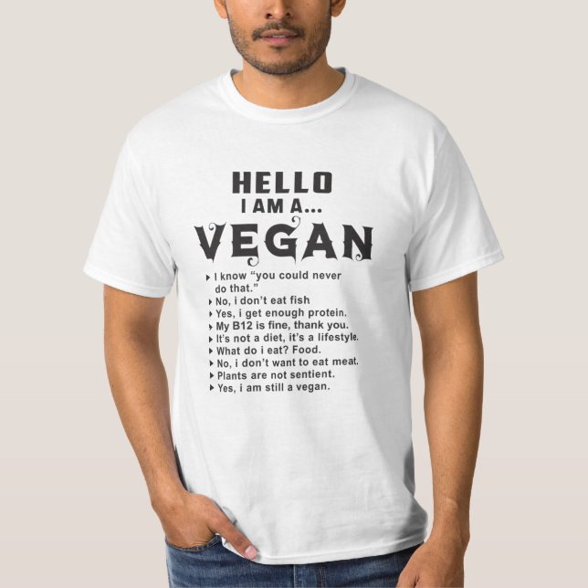 Camiseta Vegetariano Vegetariano Veganism Gracioso regalo (Anverso)