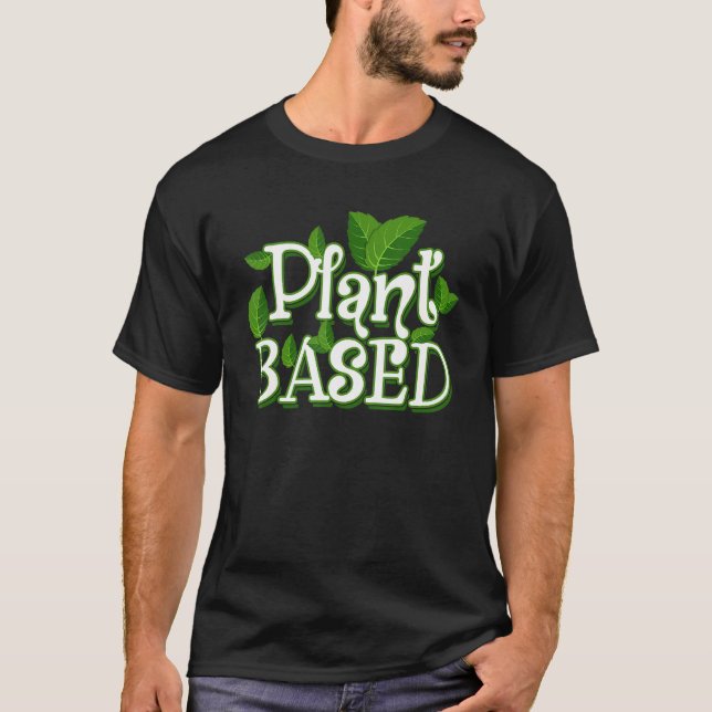 Camiseta Vegetariano Vegetario Basado En Plantas Y Comida L (Anverso)