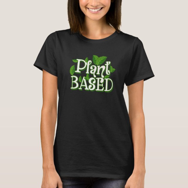 Camiseta Vegetariano Vegetario Basado En Plantas Y Comida L (Anverso)