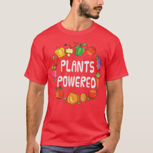 Camiseta Vegetarianos De La Planta Vegan Tee Con Alimentaci