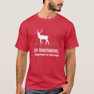 Camiseta Vegetarianos mis impulsos de la comida en sus