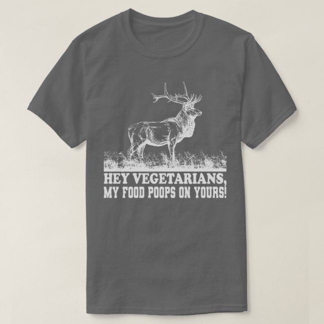 Camiseta vegetarianos, mis papilas de comida en tu comida (Diseño del anverso)