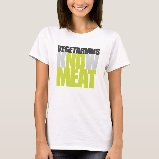 Camiseta Vegetarianos ninguna carne (Anverso)