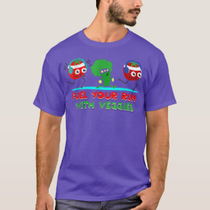 Camiseta Vegetarianos vegetarianos Corren Tomate Broccoli V