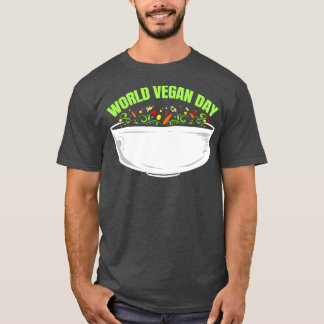 Camiseta Vegetarianos Veggie Bowl Para El Día Mundial Del V