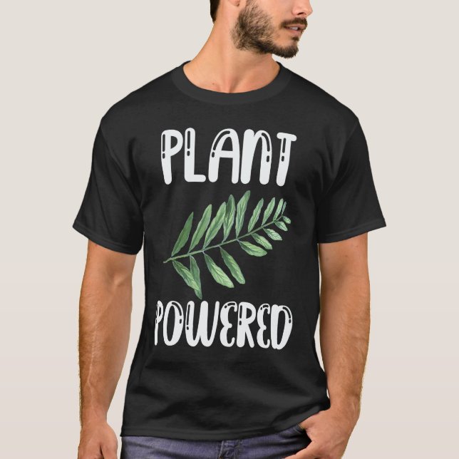 Camiseta Vegetarianos y veganos con poder de planta de impr (Anverso)