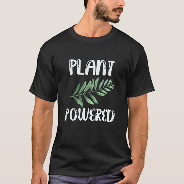Camiseta Vegetarianos y veganos con poder de planta de impr (Anverso)