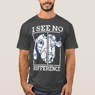 Camiseta Vegetaridades vegetarianas de perro de vaca vegan