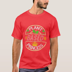 Camiseta Vegetario de Princesa Basada en Planta