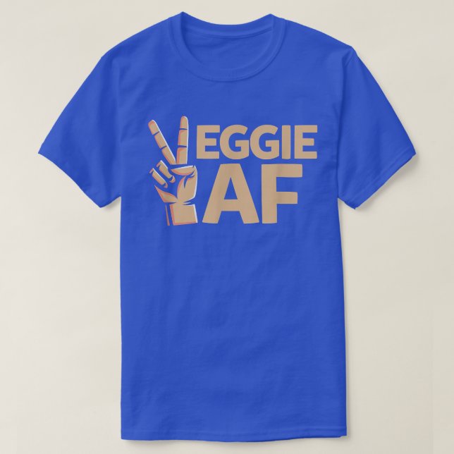 Camiseta Veggie AF Increíble Dieta Saludable Para Vegetaria (Diseño del anverso)