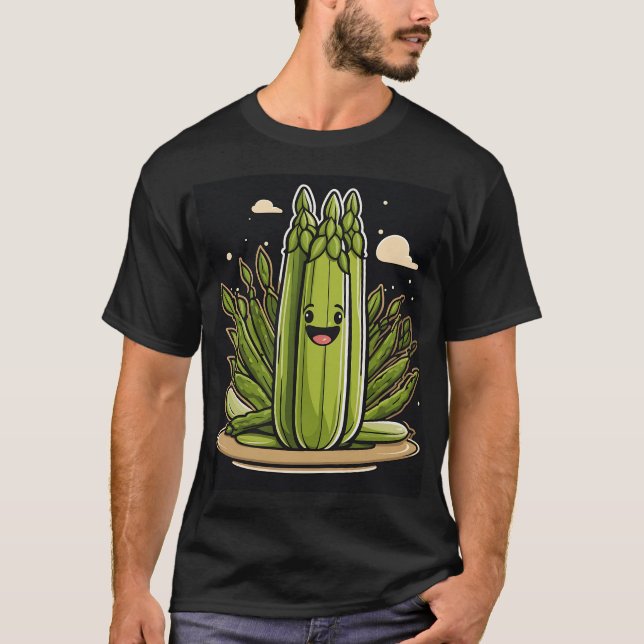 Camiseta Veggie Asparagus Fun (Anverso)