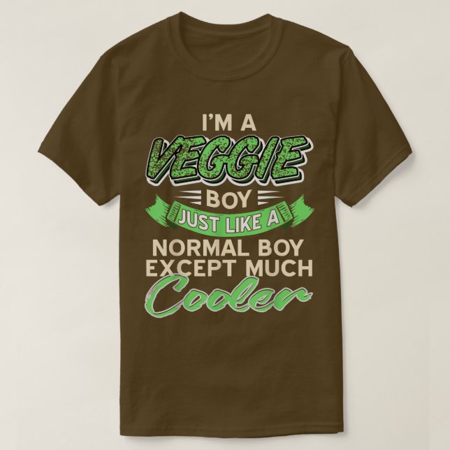 Camiseta Veggie Boy Vegetarian Vegetarian Healthy Gift (Diseño del anverso)