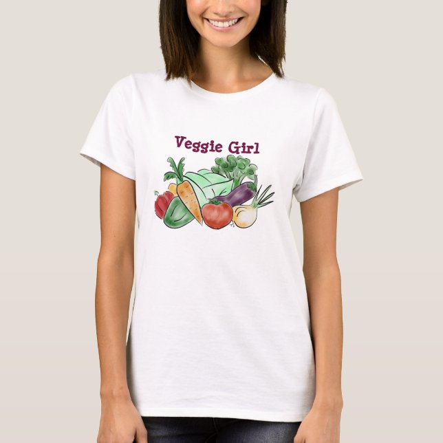 Camiseta Veggie Chica tee (Anverso)