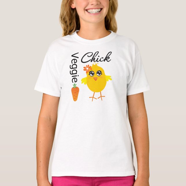 Camiseta Veggie Chick (Anverso)