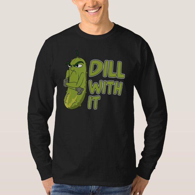 Camiseta Veggie Cucumber Dill Con Ella Vegetable Pickle (Anverso)