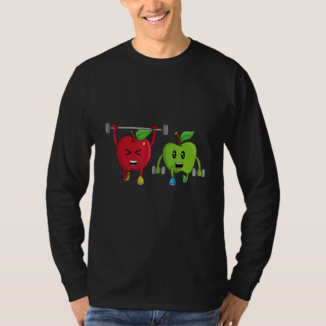 Camiseta Veggie Power Apples Strength Vegan Protein Vegan (Anverso)